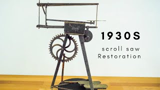 woodworking Pedal Power Scroll saw Restoration [upl. by Coray667]