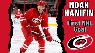 Noah Hanifin 5 Carolina Hurricanes first NHL goal Nov 16 2015 Classic NHL [upl. by Cardinal726]