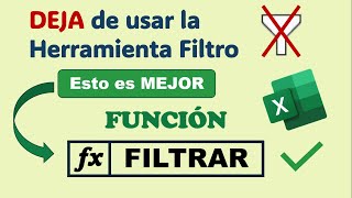 Todo sobre la Función FILTRAR en Excel  ¡TE ENCANTARÁ esta Función [upl. by Ecirpak]