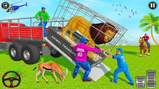 🐅 wild animal zoo transporter 3d truck driving 🦋 wild animal zoo transporter 3d truck driving game [upl. by Amaras]