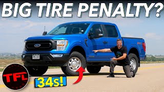 Heres How Larger 34Inch OffRoad Tires Affect My Ford F150 Hybrids MPG and 060 MPH Speed [upl. by Nnyluqcaj]