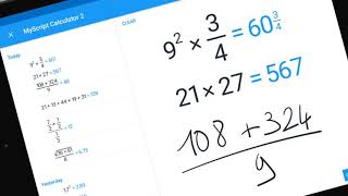 MyScript Calculatorsolving Math Problems [upl. by Aretina306]