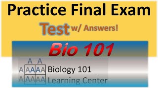 Biology Final Exam Review  Biology Practice Final  Bio 101 Test MCQs [upl. by Gennie]