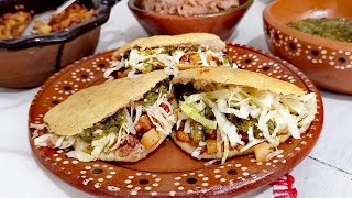 Gorditas Fritas quotInfladitas de Maizquot Receta Mexicana😋🇲🇽 Cris en la Cocina [upl. by Yenttihw]