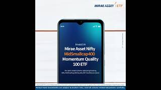 Mirae Asset Nifty MidSmallcap400 Momentum Quality 100 ETF NFO closes tomorrow [upl. by Euell271]