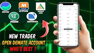 Best Demat Account in India 2024 Zerodha vs Upstox vs Angel One vs Groww vs Dhan vs mStock [upl. by Thorner]