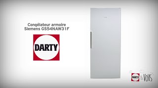 Congélateur Siemens GS54NAW31  démonstration Darty [upl. by Ahcsat]