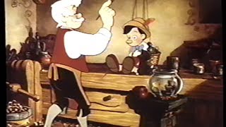 Pinocchio 1940 Trailer VHS Capture [upl. by Garey252]