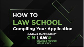 How to Law School Compiling your Application Materials [upl. by Belier]