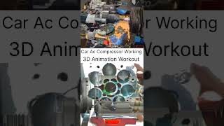 Car Ac Compressor Work carviralvideoautomobileairconditioneryoutubeshortsmechaniccompressor [upl. by Ermine]