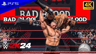 WWE 2K24  Brock Lesnar vs Drew McIntyre  No Holds Barred Match  PS5™ 4K60 [upl. by Netta]