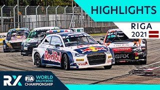 World RX Highlights  Ferratum World RX of Riga 2021  Day 2 Semi Finals and Final from Latvia [upl. by Eilama703]