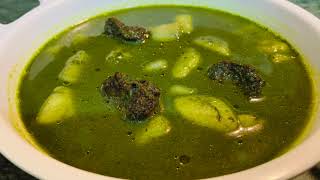 Aloo Palak Recipe  Palak Nimona  Spicy Tasty Palak Curry [upl. by Val105]