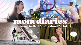 mom diaries ♡ 芭蕾舞表演  workout  family time  陪我做facial  Bethni Y [upl. by Bjork]