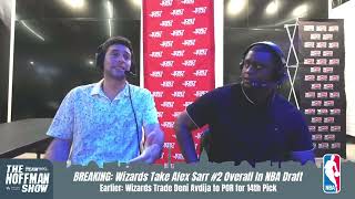 Instant Reaction Wizards Draft Alex Sarr 2 Overall in NBA Draft [upl. by Siloa720]