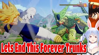 Pekora Funny Reactions To Trunks Vs Cell Cutscene In Dragon Ball Z Kakarot【ENG SUB】 [upl. by Ellary]