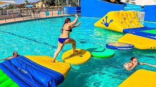 EASY 😎 Floating Play Ground at Aquasplash Lignano [upl. by Nodnar]