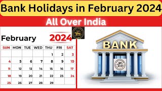 Bank Holidays in February 2024 bankholidayinfeb2024 2024bankholidays advayainfo [upl. by Johannessen]