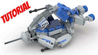 501st TRIFIGHTER alternate build FULL INSTRUCTIONS Lego Star Wars 75280 Battlepack MOC [upl. by Killian]