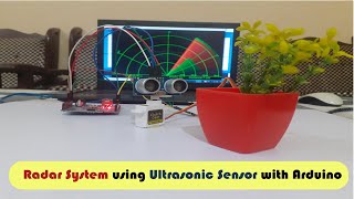 Radar system using ultrasonic sensor with Arduino [upl. by Dimitris]