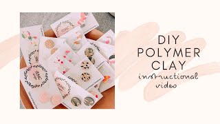 DIY POLYMER CLAY  Design Make Bake  beginner [upl. by Rednasxela957]