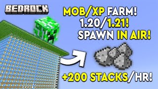 BEST MOBXP Farm 121 Minecraft Bedrock Tutorial  109000HR  MCPEXboxPSSwitchPC [upl. by Tessler]