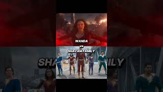 Wanda vs Shazam Family  marvelvsdc wanda shazam avengers mcuvsdc trend shorts [upl. by Fee]