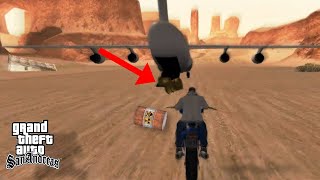 CJs Bike stunt  GTA SAN ANDREAS  Mission Stowaway  gtasanandreas gaming gameplay games [upl. by Eilema]