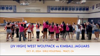 JV High West High Wolfpack Vs Kimball Jaguars Girls Volleyball Oct 1 2024 [upl. by Eelinej949]