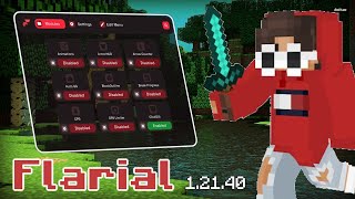 FIRST MINECRAFT BEDROCK CLIENT UPDATED TO 12144  Flarial Client 12140 [upl. by Cynth734]