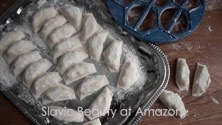 Varenyky vareniki pierogy Mold Ukrainian Filled DumplingsSlavicBeauty® Amazon Recipe in description [upl. by Losiram905]