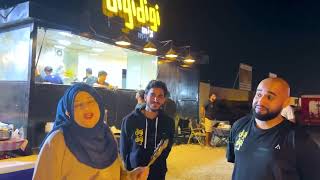 Food TrucksNightlife in Muscat Oman [upl. by Wain]