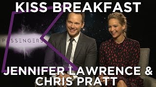 Jennifer Lawrence amp Chris Pratt talk Passengers Nandos amp more [upl. by Aryahay]