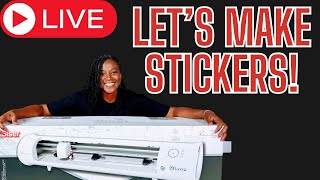 LIVE Siser Romeos Sticker Tutorial Print and Cut [upl. by Nawed]