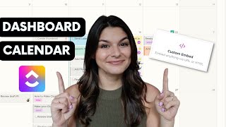 Calendar View on ClickUp Dashboard [upl. by Menzies505]