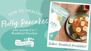 exante Breakfast Pouches  American Style Pancakes Recipe [upl. by Alenas]