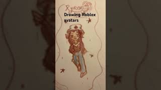 Drawing Roblox avatars artist song robloxart [upl. by Zilber]