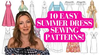 LEARN TO SEW 10 easy Summer dress sewing patterns for beginners amp quick projects ✨ [upl. by Aneelas]