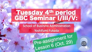 Video Pre assignment for Lesson 6 Oct 29 2024 [upl. by Noyerb320]