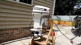 Fixing a 40hp Johnson Outboard Part 2 [upl. by Adnorrehs]