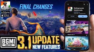 BGMI 31 UPDATE  New Features  Final Changes A6 Royal Pass amp More  NATURAL YT [upl. by Fairbanks702]