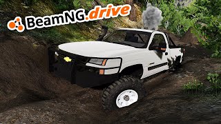 SINKING MY BIG TURBO CATEYE DURAMAX IN DEEP MUD  BeamNGdrive MP [upl. by Hammond]