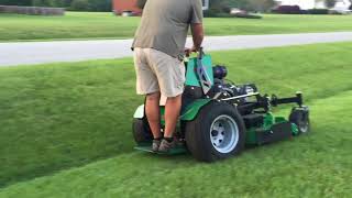 Stand on mower techniques [upl. by Leora]