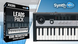 LEADS PACK SOUND BANK  KORG MICROSTATION  Synthcloud Library [upl. by Ytisahc982]