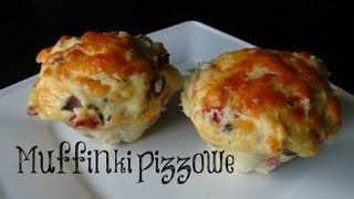 MUFFINKI PIZZOWE SZYBKIE I PRZEPYSZNE SZUSZGOTUJE [upl. by Carter]