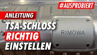 RIMOWA TSA Schloss einstellen ✅ Anleitung [upl. by Noxin987]