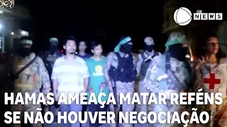 Hamas ameaça matar reféns se não houver negociação [upl. by Selwin998]