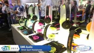 SMS Audio Street OnEar Sport Headphones  CES 2014 [upl. by Nagap138]