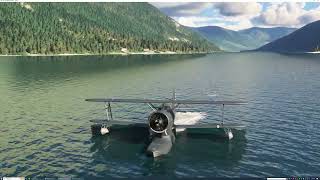 A Vintage Grumman J2FS quotBad Duckquot Floatplane Arrives At quotNelson Airportquot CZNL BC Canada [upl. by Rickey]