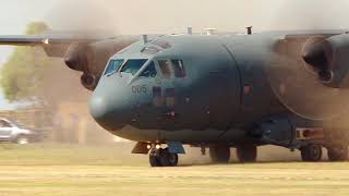 C27J Spartan dirt strip landing [upl. by Nodab703]